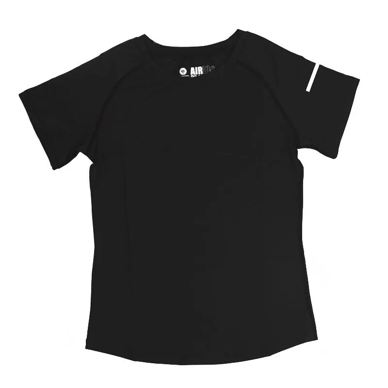 RealLion joogakomplekt Naiste pluus, must lühikeste varrukatega särk, püksid, jooksutreening, sport, kaheosaline ülikond, naiste rõivakomplekt