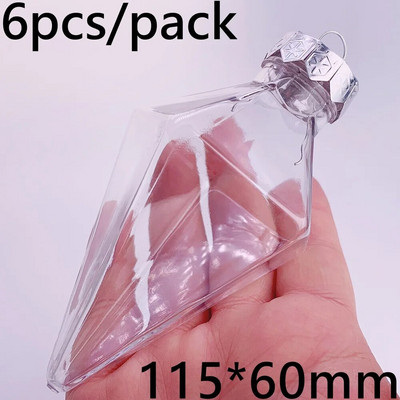 Promocija - 6 komada x DIY prozirni kućni božićni ukrasi koji se mogu bojati, otporni na lomove, kuglični ukras, 100 mm plastična kugla