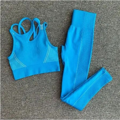 2/4 KOM Bešavni ženski set za jogu Majice za vježbanje Sportske hlače Grudnjak za teretanu Kratke hlače za fitnes Crop Top Tajice za trčanje visokog struka Odijela