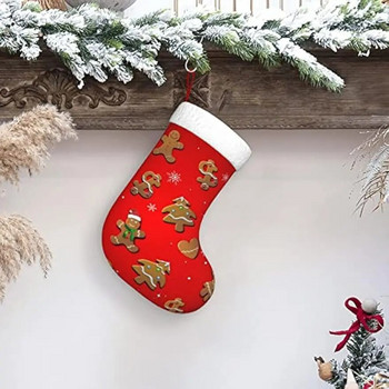 Коледни чорапи Gingerbread Cookies Коледни чорапи за украса на коледно парти