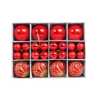 40 τμχ Χριστουγεννιάτικα μπιχλιμπίδια Μπάλες στολίδια Σετ Χρώμα με θέμα Ζωγραφική & αστραφτερά μενταγιόν Χριστουγέννων Διακοσμητικά Κρεμαστά