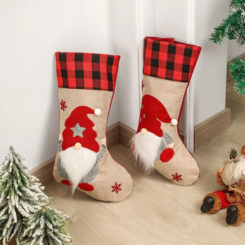 Χριστουγεννιάτικη Διακόσμηση Χριστουγεννιάτικες Κάλτσες Κρεμαστό Μποτάκια Παιδικά Πρωτοχρονιάτικη Τσάντα καραμέλα Δώρο Τζάκι Στολίδια δέντρων