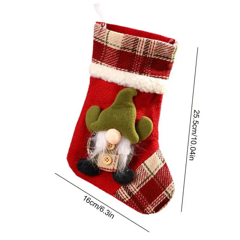 Ziemassvētku zeķes Gnome Zeķes Ziemassvētku dāvanu maisiņš Kamīna eglīte Ziemassvētku rotājumi Mājas bērniem Dāvana