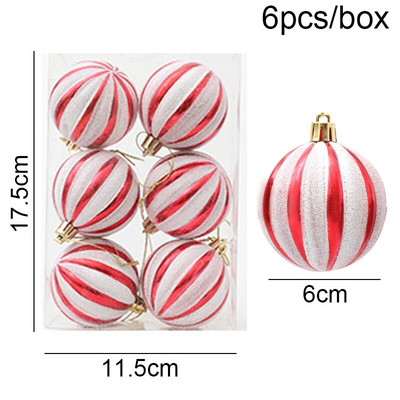 Karácsonyfa barkács dekor medál 6db/doboz 6cm karácsonyi bál díszek karácsonyi lakberendezés Navidad Noel újévi 2024 ajándékok