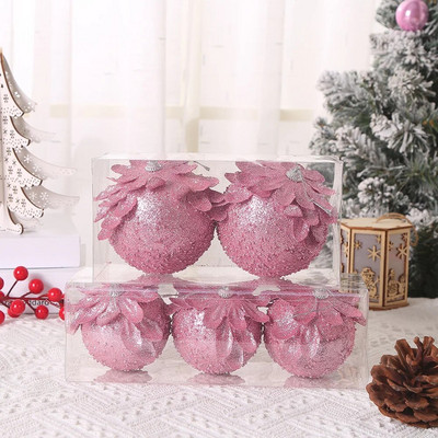 Jauna stila Ziemassvētku balle Ziemassvētku eglītes piekarināmais kulons ar putuplasta sniega bumbiņu Ziemassvētku rotājums mājām Natal Jaunais gads 2023
