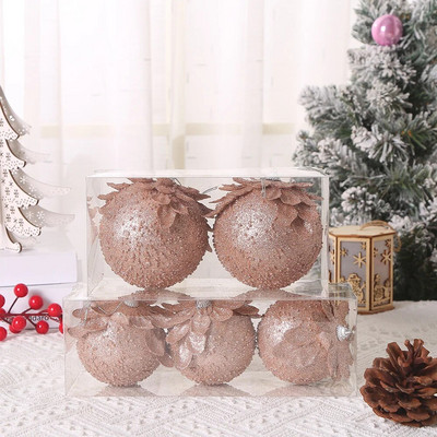 Jauna stila Ziemassvētku balle Ziemassvētku eglītes piekarināmais kulons ar putuplasta sniega bumbiņu Ziemassvētku rotājums mājām Natal Jaunais gads 2023