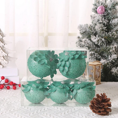 Jauna stila Ziemassvētku balle Ziemassvētku eglītes piekarināmais kulons ar putuplasta sniega bumbiņu Ziemassvētku rotājums mājām Natal Jaunais gads 2023