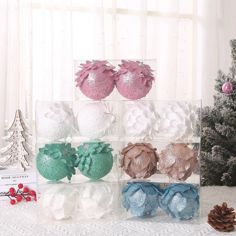 Jauna stila Ziemassvētku balle Ziemassvētku eglītes piekarināmais kulons ar putuplasta sniega bumbiņu Ziemassvētku rotājums mājām Natal Jaunais gads 2023