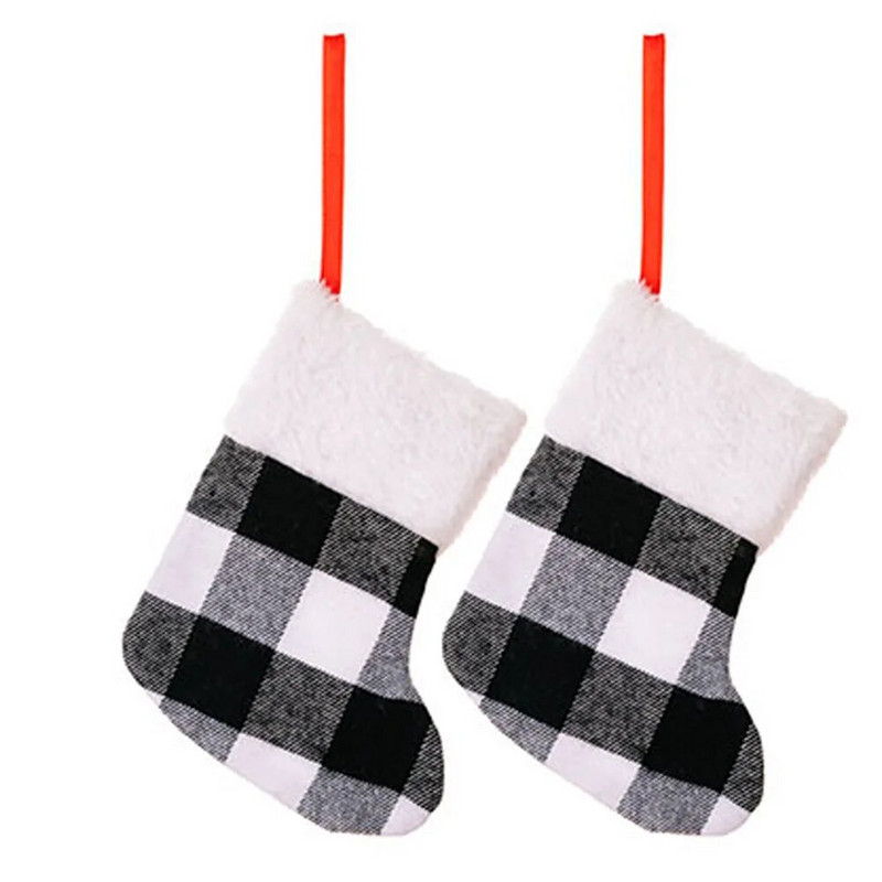 Mini božićne čarape od 2/6 komada za božićno drvce, blagdanske božićne mini rukavice, viseći ukras za božićno drvce, Nova godina 2024.