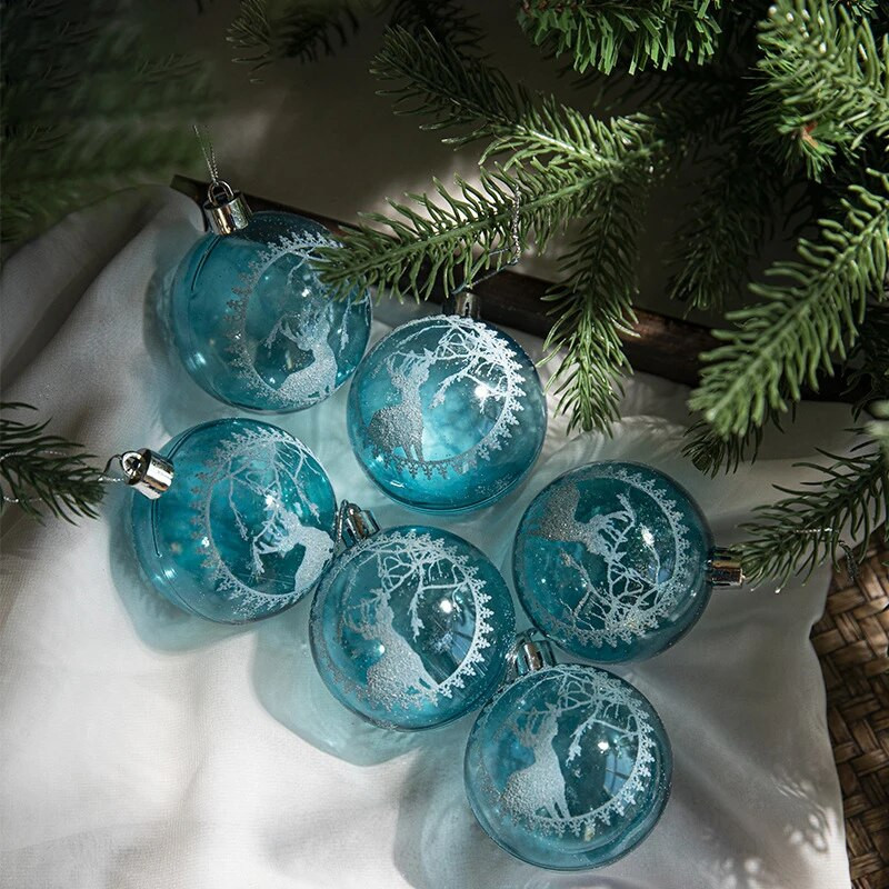 Navidad 2022. Božićni ukrasi Bijele božićne kuglice Privjesak za božićno drvce Noel Dječji darovi 2023. Nova godina Party Decor Home Decor Natale