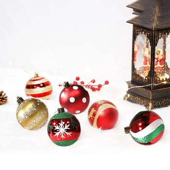 6 бр./кутия 6 см коледни топки Орнаменти Коледно дърво Висящи висулки Коледни декорации за дома 2023 Navidad Natal Новогодишен подарък
