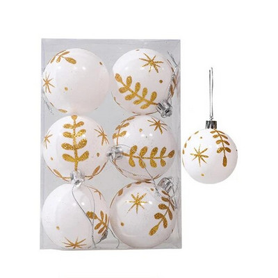 6 tk/karp 6 cm jõulupalli kaunistused Ripppuu rippuv jõulukaunistused koju 2023 Navidad Natali uusaastakingitus