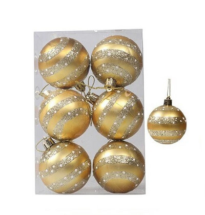 6 tk/karp 6 cm jõulupalli kaunistused Ripppuu rippuv jõulukaunistused koju 2023 Navidad Natali uusaastakingitus