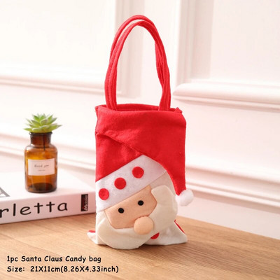 Čarape Djeda Mraza Čarape za sretan Božić Vrećica za poklon slatkiša Božićni ukrasi za dom Navidad Novogodišnji ukras božićnog drvca