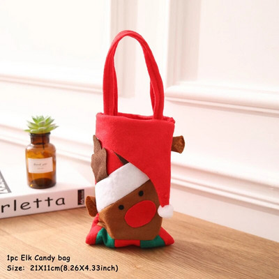 Čarape Djeda Mraza Čarape za sretan Božić Vrećica za poklon slatkiša Božićni ukrasi za dom Navidad Novogodišnji ukras božićnog drvca