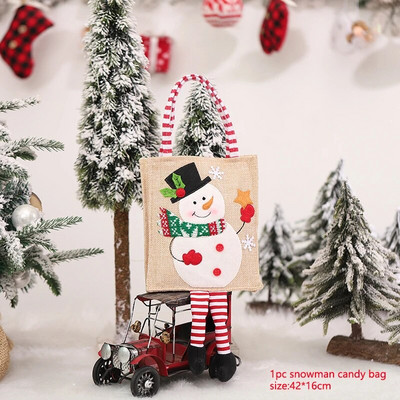 Čarape Djeda Mraza Čarape za sretan Božić Vrećica za poklon slatkiša Božićni ukrasi za dom Navidad Novogodišnji ukras božićnog drvca