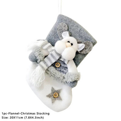 Čarape Djeda Mraza Čarape za sretan Božić Vrećica za poklon slatkiša Božićni ukrasi za dom Navidad Novogodišnji ukras božićnog drvca
