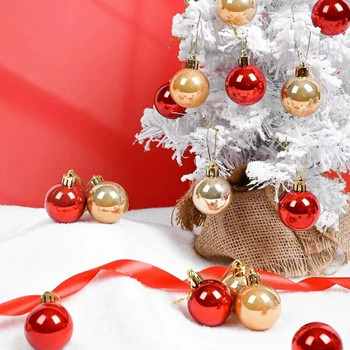 36 ΤΕΜ. Χριστουγεννιάτικη Μπάλα Πλαστική Μπάλα 4cm Μικρή μπάλα Χριστουγεννιάτικη Μπάλα Σετ Χριστουγεννιάτικο Δέντρο Χριστουγεννιάτικο Δέντρο