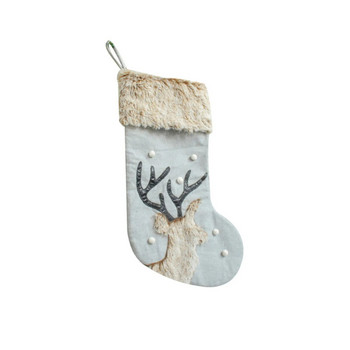 Коледен чорап Xmas Candy Sack Коледни чорапи Коледна украса за дома Noel Decor Navidad Нова година 2023 Подаръчна торбичка L5