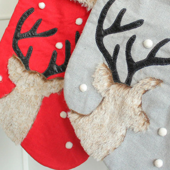 Коледен чорап Xmas Candy Sack Коледни чорапи Коледна украса за дома Noel Decor Navidad Нова година 2023 Подаръчна торбичка L5
