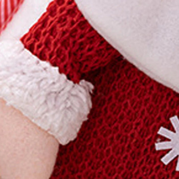 Коледни чорапи Големи висящи чорапи Класически орнаменти за снежен човек на Дядо Коледа за декорация на дома