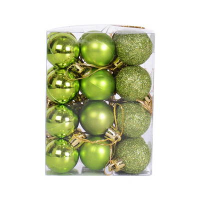 24gab Ziemassvētku balles 3 cm Ziemassvētku ballīte, piekarināma bumba, rotājums iepirkšanās centra griestiem loga piekariņi Ziemassvētku eglīšu rotājumi