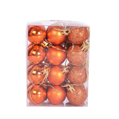 24gab Ziemassvētku balles 3 cm Ziemassvētku ballīte, piekarināma bumba, rotājums iepirkšanās centra griestiem loga piekariņi Ziemassvētku eglīšu rotājumi