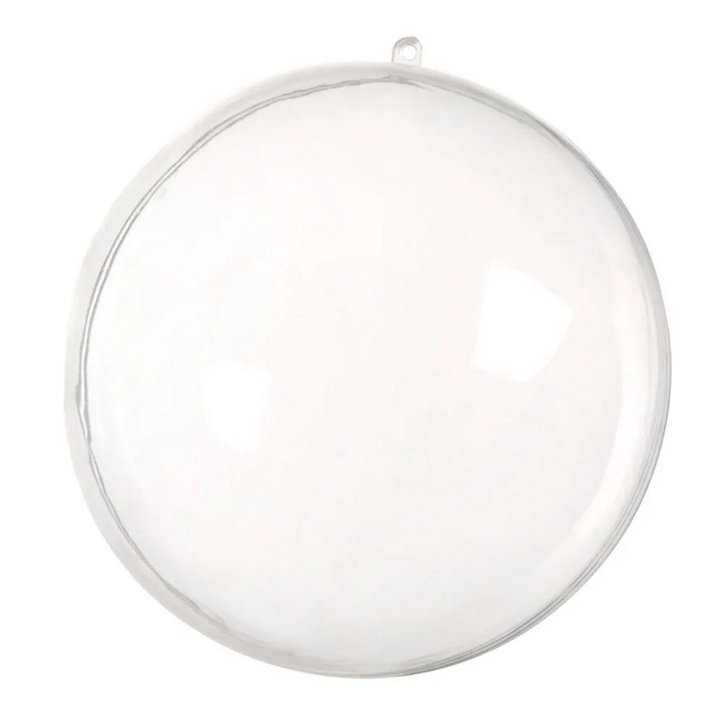 14-20 CM božićna prozirna kuglica, plastična kuglica koja se može puniti, božićno drvce, viseći ukrasi, ukrasi za kućnu zabavu, poklon kutija