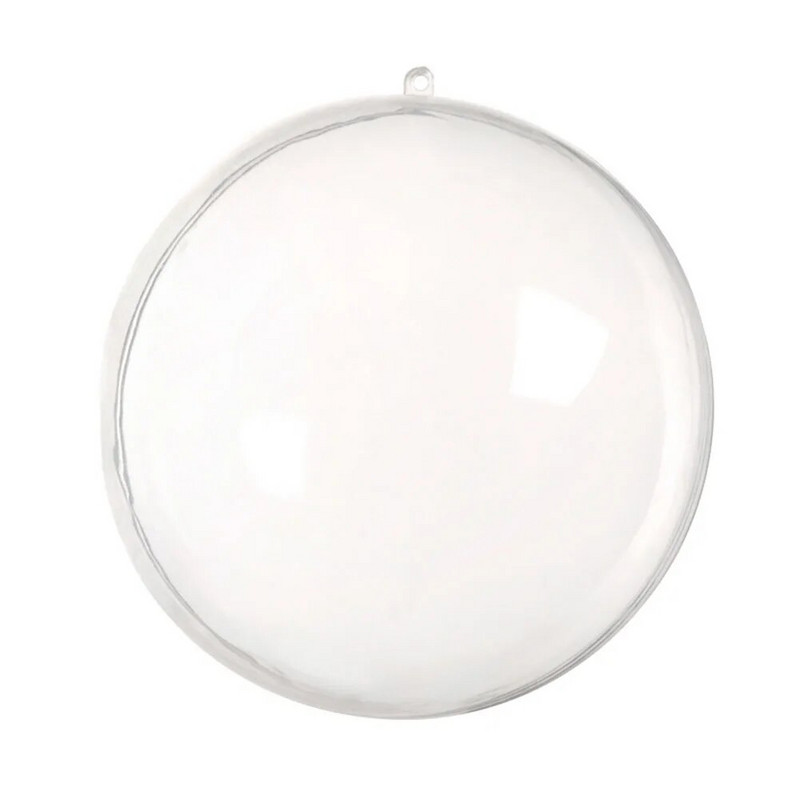 14-20 CM božićna prozirna kuglica, plastična kuglica koja se može puniti, božićno drvce, viseći ukrasi, ukrasi za kućnu zabavu, poklon kutija