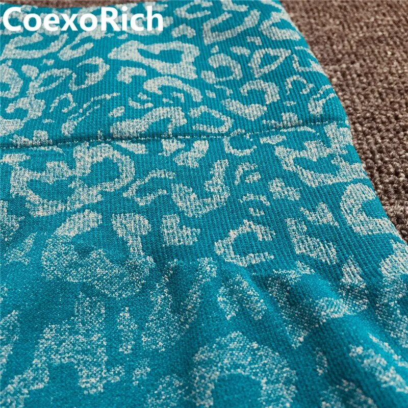 Leopard sportski grudnjak Ženski bešavni set za jogu Kratka majica bez rukava Tajice visokog struka za fitness Odijelo za vježbanje Odjeća za teretanu