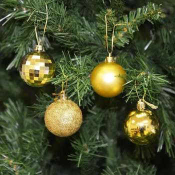 36 τμχ/κουτί 4 εκ. Χριστουγεννιάτικες μπάλες στολίδια Χριστουγεννιάτικα μενταγιόν Κρεμαστό δέντρο Μπάλα για διακόσμηση πάρτι σπιτιού Δώρα Φεστιβάλ Προμήθειες 2024