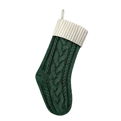 46 cm velike božićne čarape plišane božićne čarape od crvene tkanine viseći ukras Xmax poklon pakiranje čarapa božićni ukras 2023