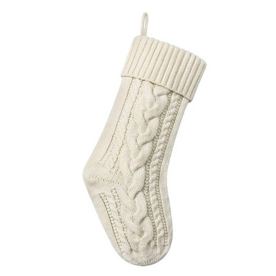 46 cm velike božićne čarape plišane božićne čarape od crvene tkanine viseći ukras Xmax poklon pakiranje čarapa božićni ukras 2023