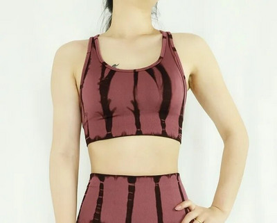 Ženska odjeća za vježbanje tie dye fitness odijela za jogu Rastezljive tajice visokog struka bešavne trenirke sportski set za jogu