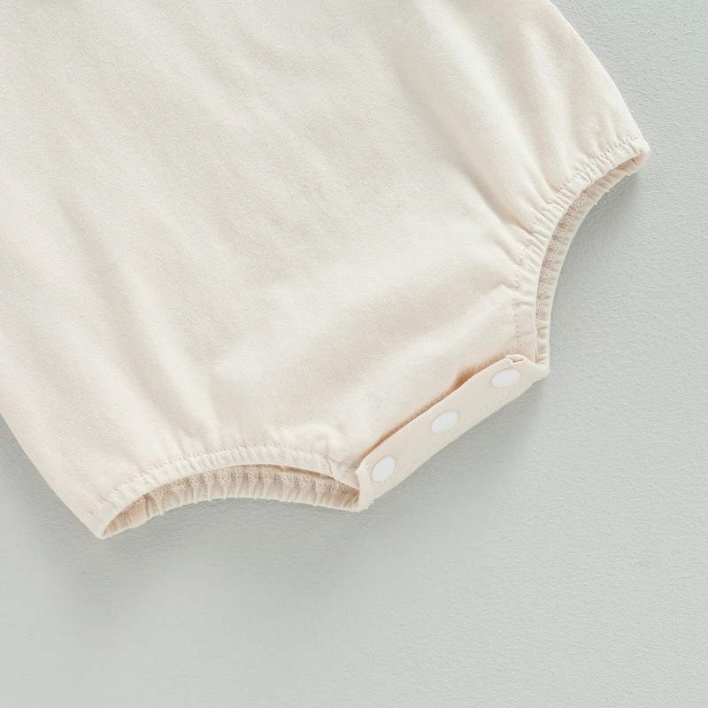 Pudcoco kombinezoni za novorođenčad i dječake, kratki rukavi kontrastne boje Ljetni bodi odjeća za ležerno svakodnevno 0-24M