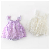 Ljetne štrample za novorođenčad Slatke slatke štrample za princeze, štrample bez rukava za djevojčice, dječje štrample 3-24M, trokutasto penjačko odijelo za djevojčice