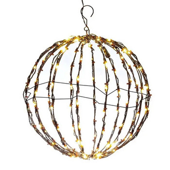 Сфера Осветен дисплей Коледна украса Светеща топка LED осветителна рамка Големи топки Светлини Приказни светлини за веранда Патио декор