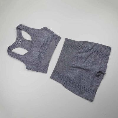 Odjeća za vježbanje za žene Bešavna sportska odijela za jogu Top sportski grudnjak + kratke hlače za fitness visokog struka 2-dijelni komplet za teretanu Sportska odjeća za trčanje