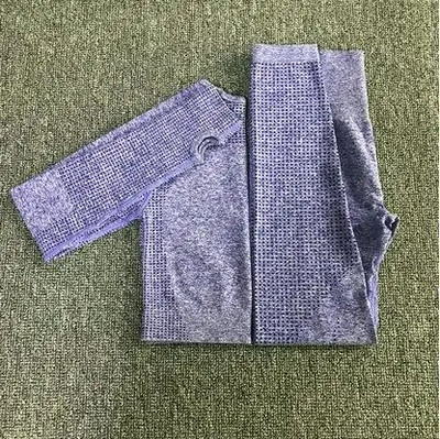 Naiste õmblusteta joogakomplekt Fitness Spordiülikonnad JÕUSARI riie Joogasärgid Kõrge vöökohaga Jooksu säärised Treeningpüksid Särgid Rinnahoidja Topid