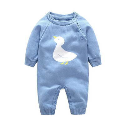 Odjeća za novorođenčad Odjeća za djevojčice Odjeća za bebe od 0 do 12 mjeseci Bodiji i jednodijelni kombinezoni za proljeće i jesen Pleteni kombinezon dugih rukava