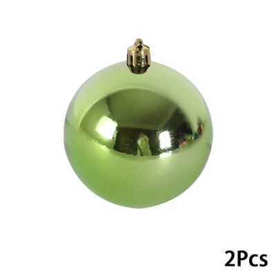 2gab 10 cm krāsaina Ziemassvētku balle Jaungada Ziemassvētku eglīšu rotājumi Rotaļlietu bumba piekarināmā bumba svētku balle Ziemassvētku rotājumi 2024