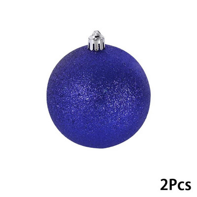 2gab 10 cm krāsaina Ziemassvētku balle Jaungada Ziemassvētku eglīšu rotājumi Rotaļlietu bumba piekarināmā bumba svētku balle Ziemassvētku rotājumi 2024
