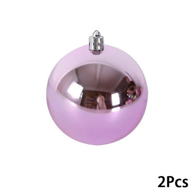 2gab 10 cm krāsaina Ziemassvētku balle Jaungada Ziemassvētku eglīšu rotājumi Rotaļlietu bumba piekarināmā bumba svētku balle Ziemassvētku rotājumi 2024