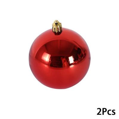 2gab 10 cm krāsaina Ziemassvētku balle Jaungada Ziemassvētku eglīšu rotājumi Rotaļlietu bumba piekarināmā bumba svētku balle Ziemassvētku rotājumi 2024