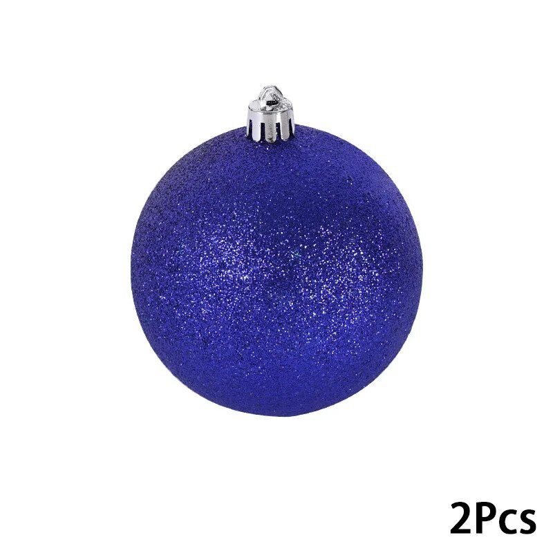 2gab 10 cm krāsaina Ziemassvētku balle Jaungada Ziemassvētku eglīšu rotājumi Rotaļlietu bumba piekarināmā bumba svētku balle Ziemassvētku rotājumi 2024