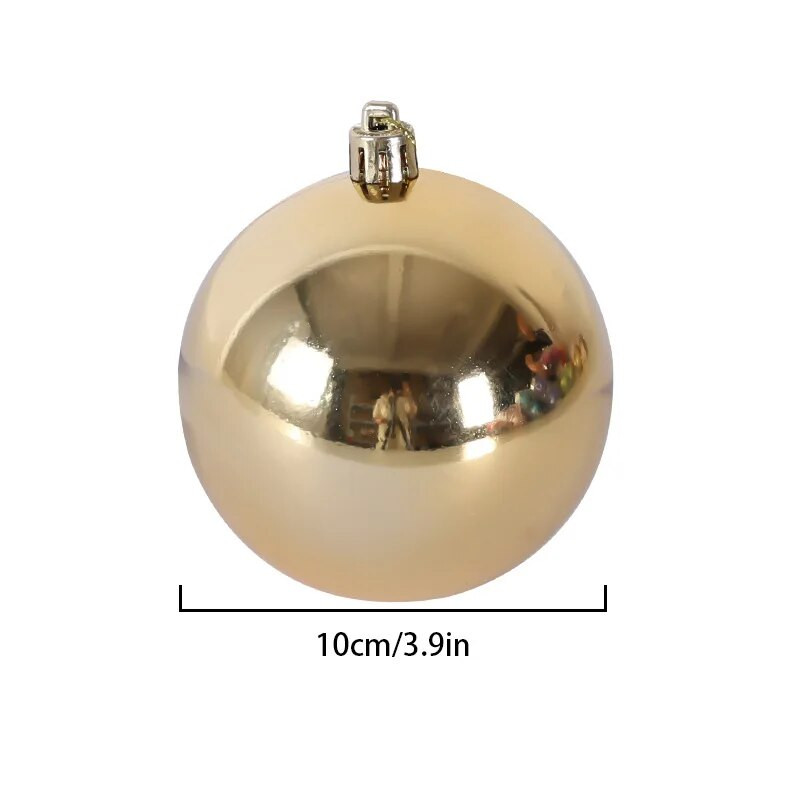 2gab 10 cm krāsaina Ziemassvētku balle Jaungada Ziemassvētku eglīšu rotājumi Rotaļlietu bumba piekarināmā bumba svētku balle Ziemassvētku rotājumi 2024