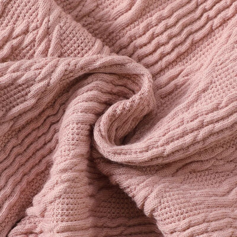 2PCS Ružičasti zečevi izvezeni top+kratka suknja Set za djevojčice Suknja dugih rukava Slatki ležerni kompleti odjeće proljeće i jesen