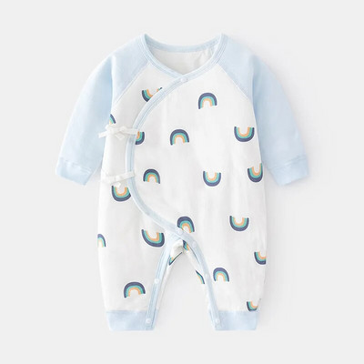 Odjeća za bebe od 0 do 12 mjeseci 100% pamuk Odjeća za novorođenčad Jednobojni bodiji i jednodijelni jesensko-zimski kombinezoni