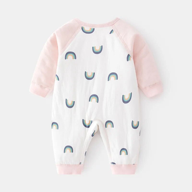 Odjeća za bebe od 0 do 12 mjeseci 100% pamuk Odjeća za novorođenčad Jednobojni bodiji i jednodijelni jesensko-zimski kombinezoni