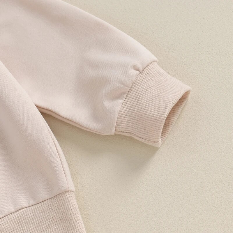 Valentinovo Mala djeca, novorođenčad, dječaci, kompleti odjeće za djevojčice, majice s o-izrezom i dugim rukavima s printom u obliku slova i hlača.